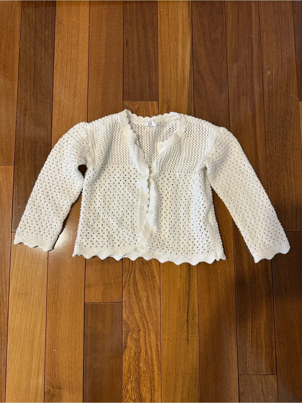 Toddler girl off-white sweater